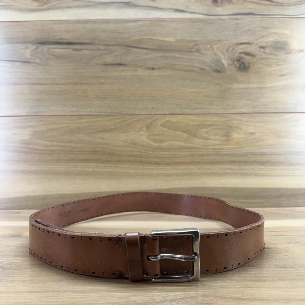 Martin Dingman Mens Belt Size 38/95 Bridle Leather Handmade In The USA Casual